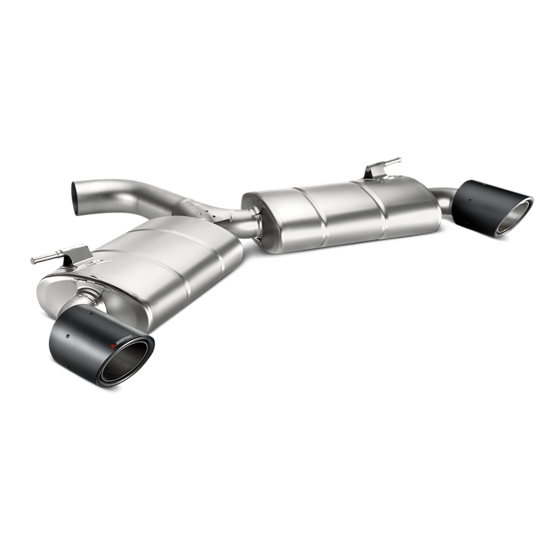 Volkswagen Golf GTI Muffler - Akrapovic - Slip-On Line - Titanium w/ Carbon Fiber Tips - `17-`27