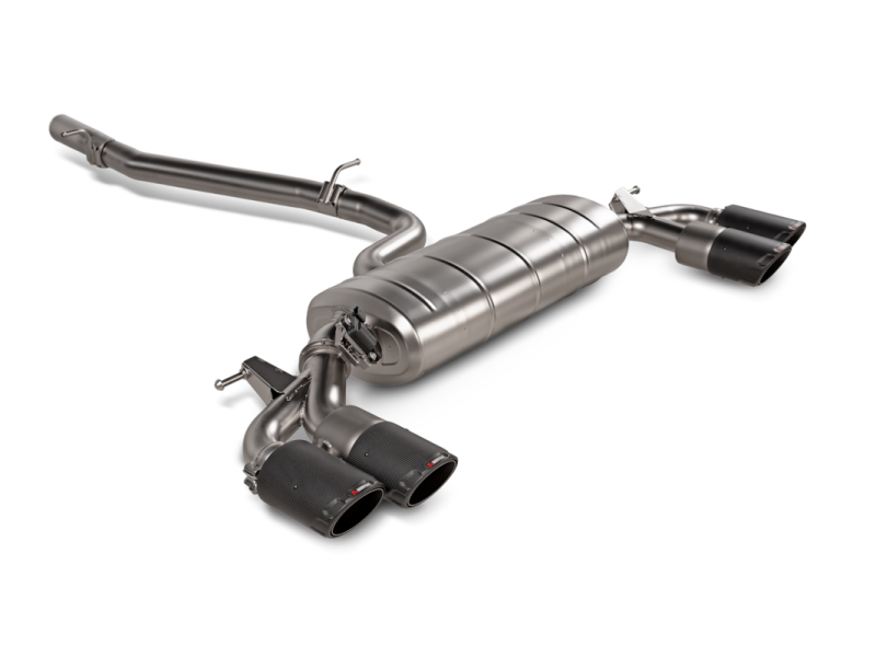 Audi S3 Sportback Performance Exhaust - Akrapovic - Evolution Line Cat Back (Titanium) w/Carbon Tips - `21-`27