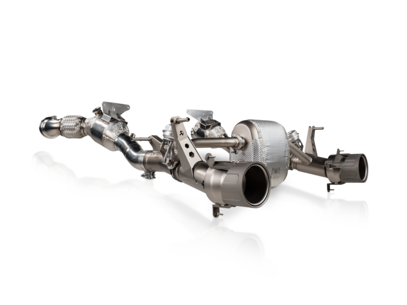 Ferrari F8 Tributo Performance Exhaust - Akrapovic - Evo Cat Back - Titanium - `20-`27