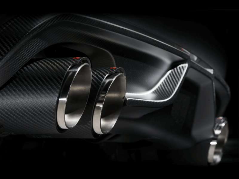 BMW X5M Exhaust Tip - Akrapovic - Carbon, Single - Carbon - `15-`27
