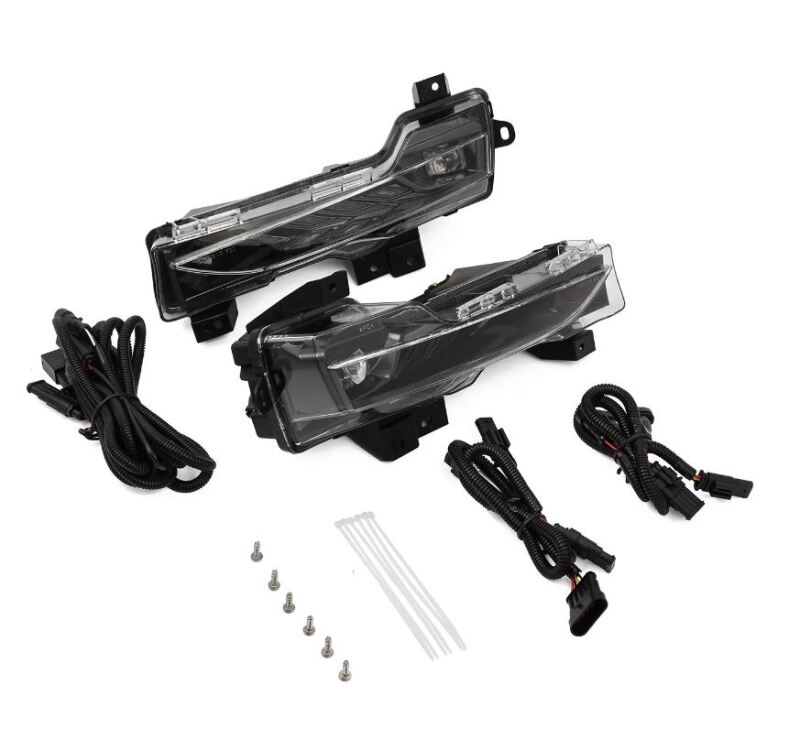 Tesla Model Y Fog Lights - AlphaRex - Double Tap LED Projector - Dual Color - `20-`24