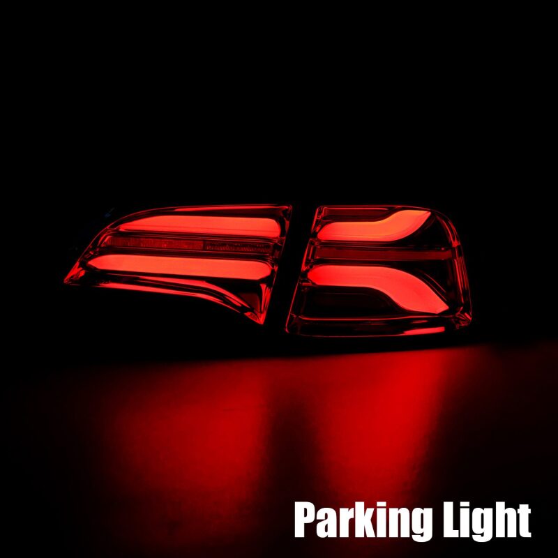 Tesla Model Y Tail Lights - AlphaRex - PRO-Series LED - Jet Black - `20-`22