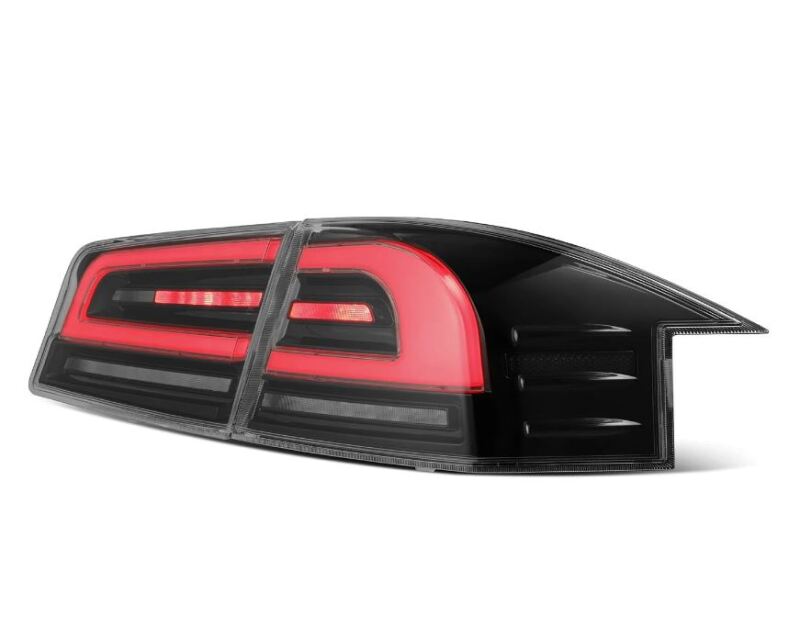 Tesla Model S Tail Lights - AlphaRex - LUXX-Series LED - Black/Red - `12-`21