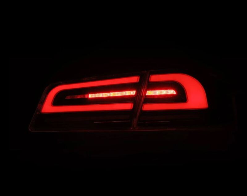 Tesla Model S Tail Lights - AlphaRex - LUXX-Series LED - Black/Red - `12-`21