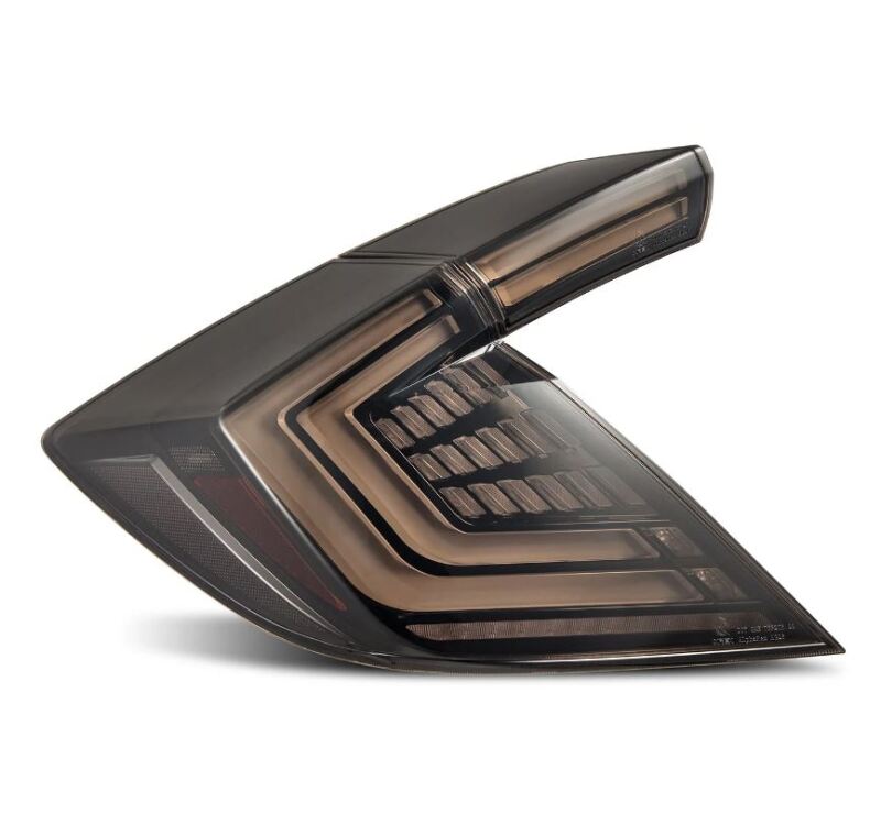 Honda Civic Type-R FK8 Tail Lights - AlphaRex - Nova-Series - Black Smoke - `16-`21