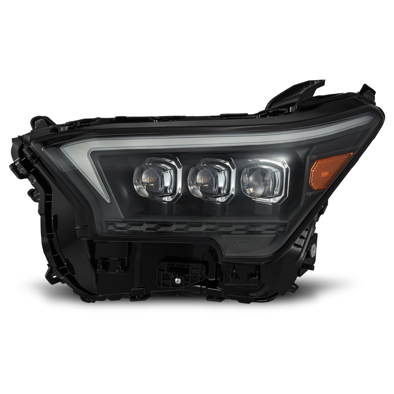 Toyota Tacoma Headlights - AlphaRex - NOVA-Series LED Proj with Actv Light & Seq. Sig + DRL - Black - `23-`27