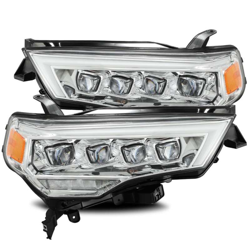 Toyota 4Runner Headlights - AlphaRex - NOVA LED Projector Headlights Plank Style - Chrome - `14-`20