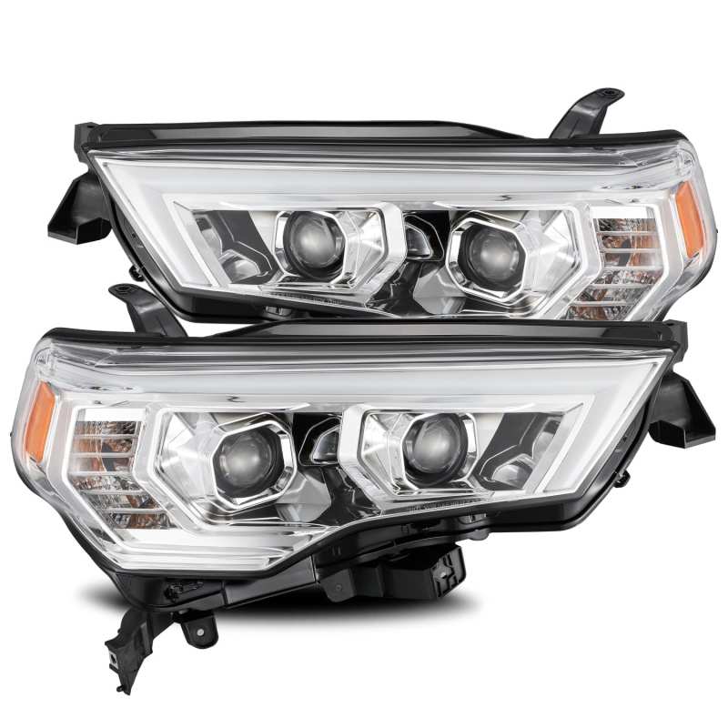 Toyota 4Runner Headlights - AlphaRex - PRO-Series Projector Plank Style w/Sequential Signal - Chrome - `14-`20