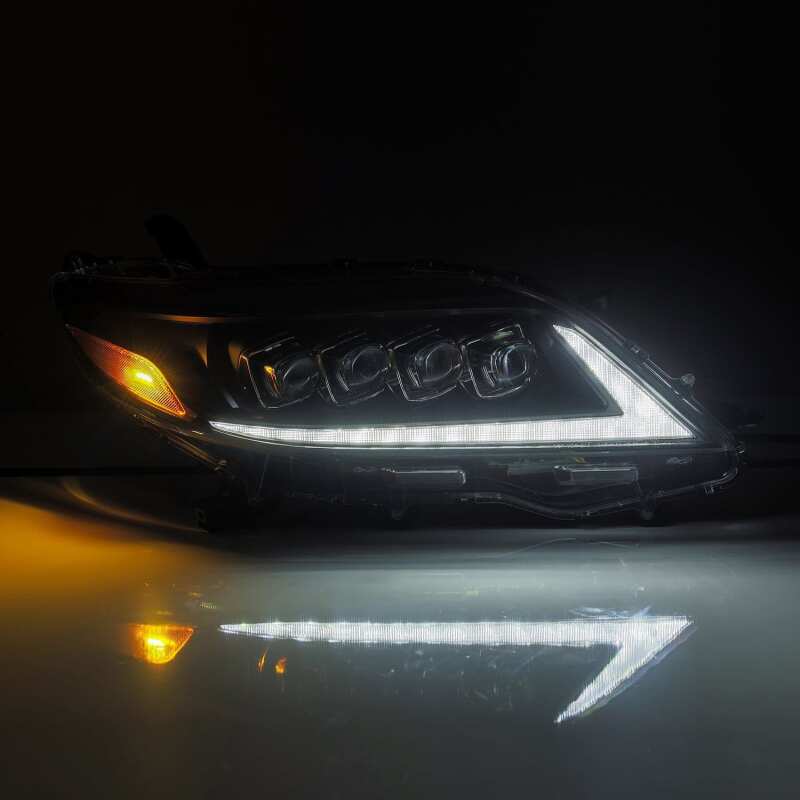 Toyota Sienna Headlights - AlphaRex - NOVA LED Proj Headlights Plank Style - Black - `11-`27