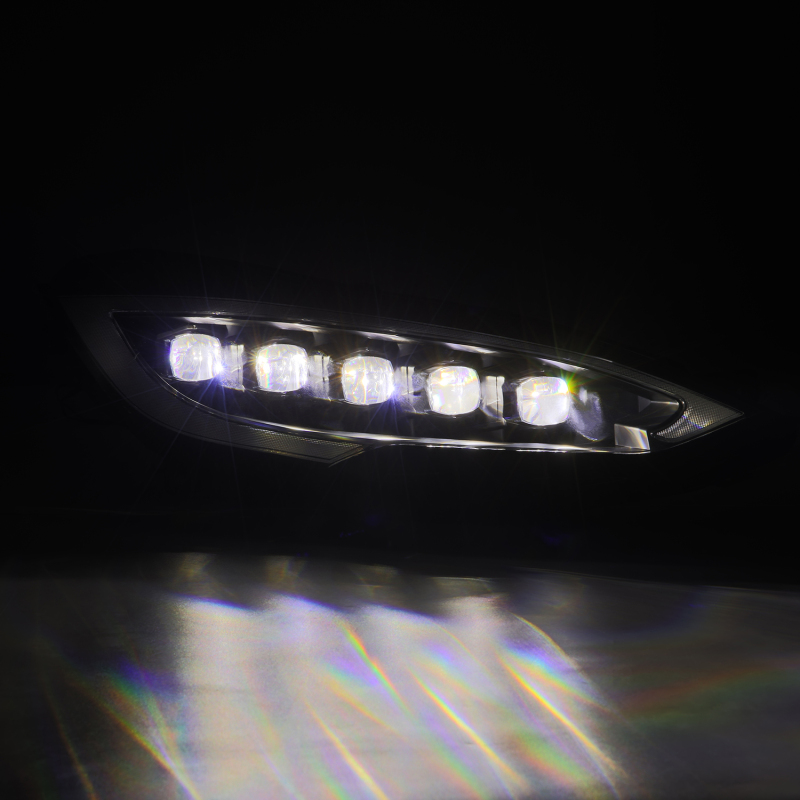 Tesla Model S Headlights - AlphaRex - NOVA-Series LED Projector - Black - `12-`21