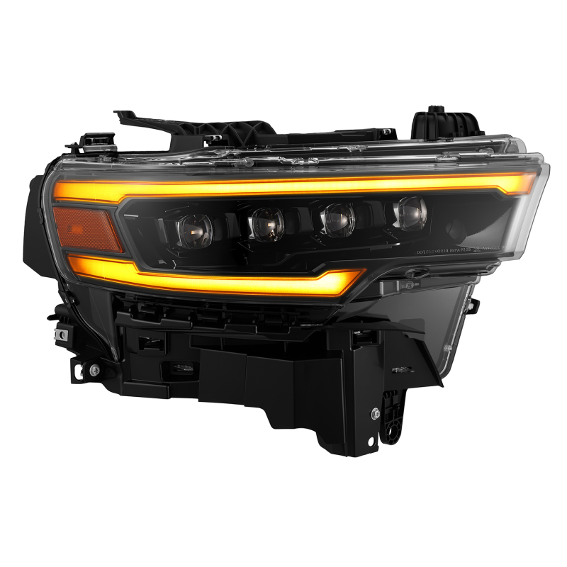 Dodge Ram 1500 Headlights - AlphaRex - NOVA LED Proj - Alpha-Black - `25-`26