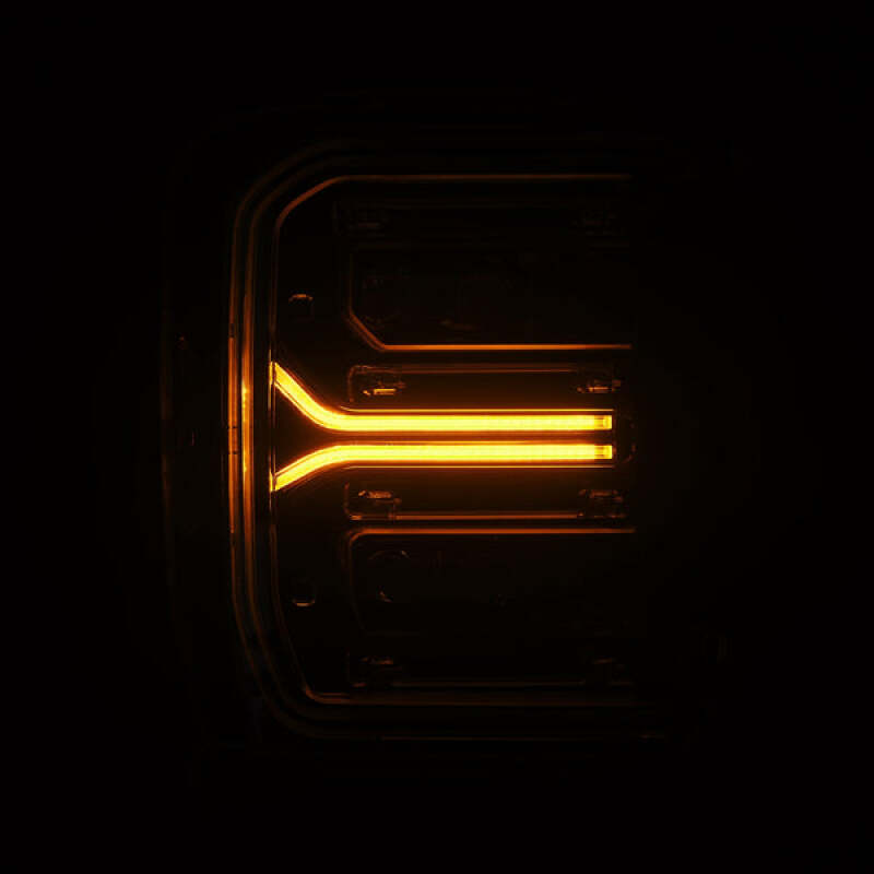 Ford F-250 SD Headlights - AlphaRex - NOVA LED Proj with Active Light/Sequential Signal/Switchback - Alpha Black - `23-`26