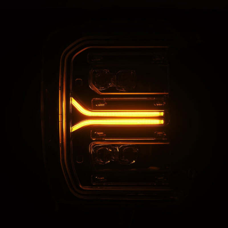 Ford F-250 SD Headlights - AlphaRex - NOVA LED Proj w/Activ Light/Seq Signal/Switchback - Black - `23-`26