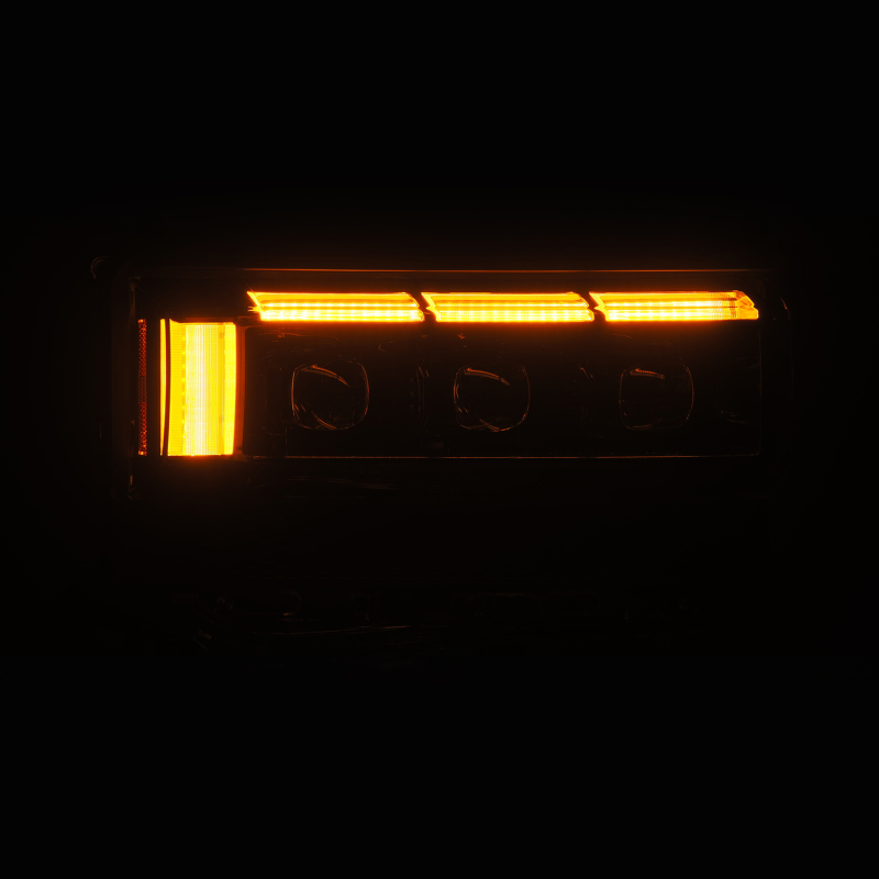 Toyota Land Cruiser 250 Headlights - AlphaRex - NOVA LED Proj Alpha w/Activ Light/Seq Signal/Switchback - Black - `24-`26