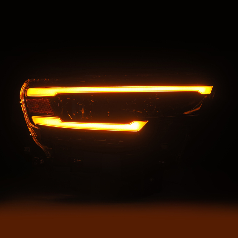 Ram 1500 Headlights - AlphaRex - Luxx LED Proj - Alpha Black - `25-`26