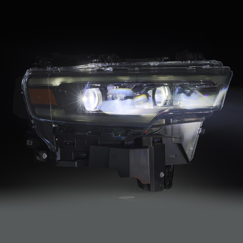 Ram 1500 Headlights - AlphaRex - Luxx LED Proj - Alpha Black - `25-`26