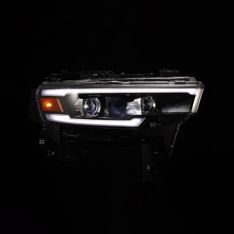 Dodge Ram 1500 Headlights - AlphaRex - Luxx LED Proj - Black - `25-`26