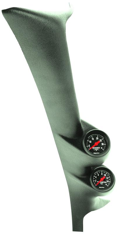 Ford Powerstroke/SD Gauge Kit - AutoMeter - Dual A-Pillar, Z-Series - Black - `99-`03