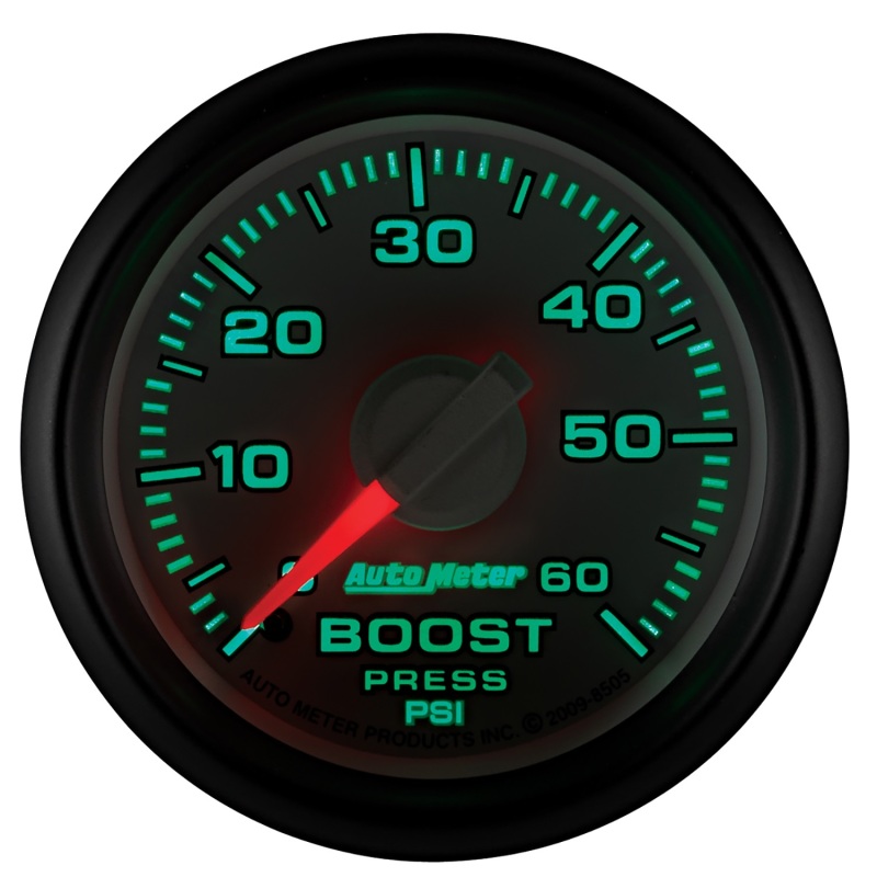 Dodge Ram 1500 Boost Gauge - AutoMeter - Factory Match, Mechanical, 0-60 PSI, 2-1/16 in - `02-`08