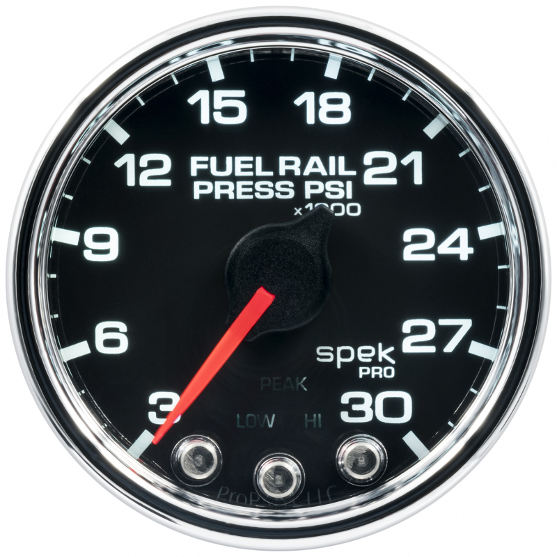 Chevrolet Silverado Gauge - AutoMeter - Spek-Pro Fuel Rail Pressure 2 1/16in 30Kpsi Stepper Motor - `01-`12