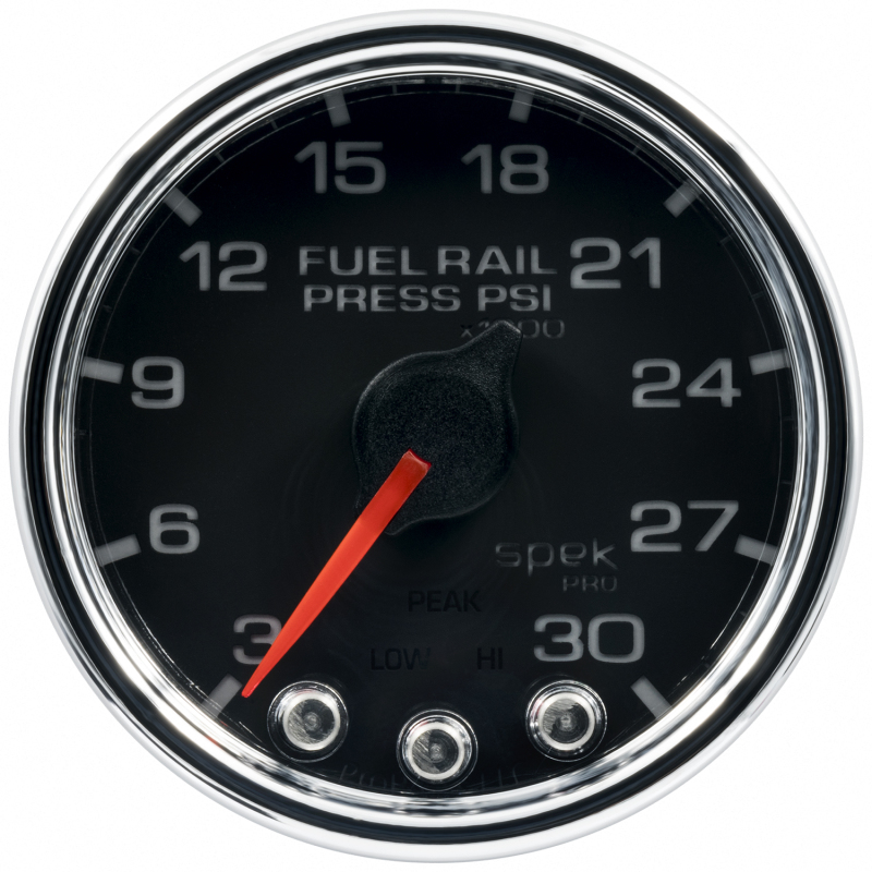 Chevrolet Silverado Gauge - AutoMeter - Spek-Pro Fuel Rail Pressure 2 1/16in 30Kpsi Stepper Motor - `01-`12