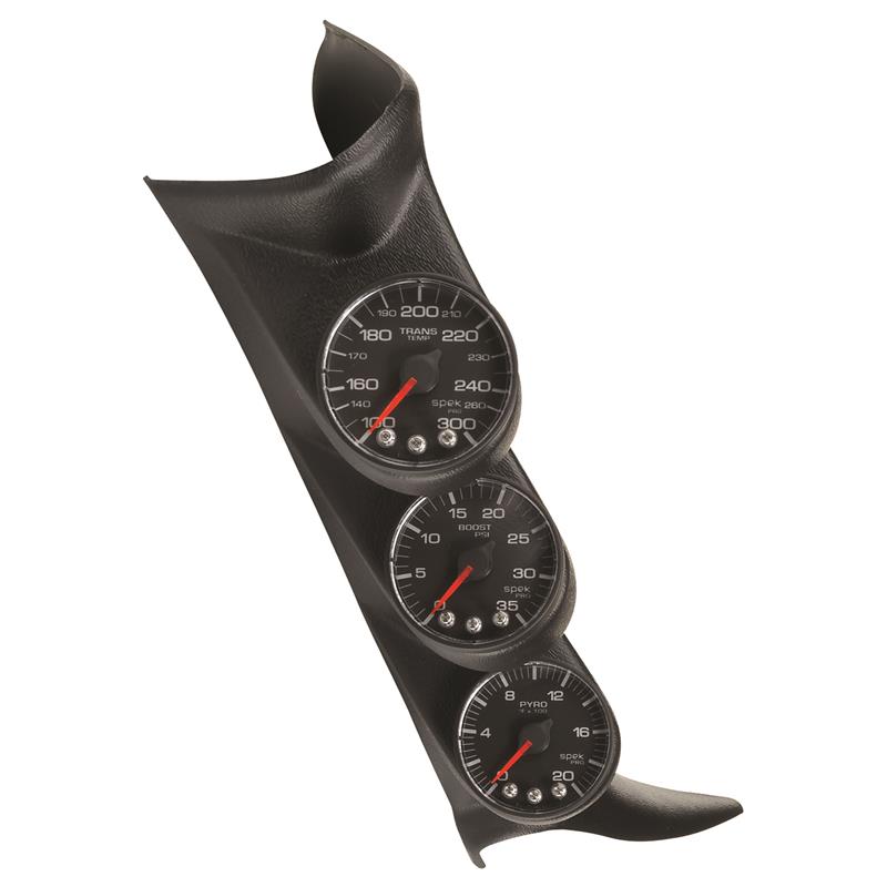 Chevrolet Duramax Gauge Kit - AutoMeter - A-Pillar w/ Speaker, Diesel, 7-Color Illumination - `99-`07