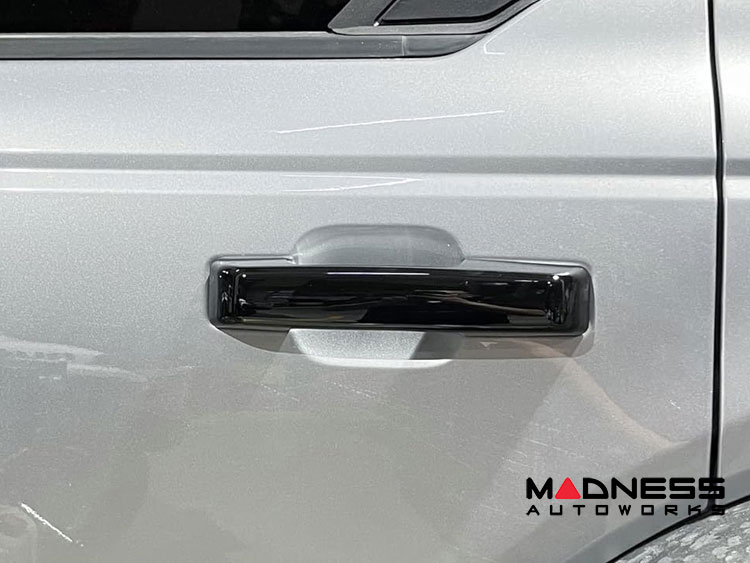 Ford Bronco Door Handle Cover Kit - 4 Door - Gloss Black - 5pc Kit - w/o button Ford Bronco Door Handle Cover Kit - 4 Door - Gloss Black - 5pc Kit - w/o button