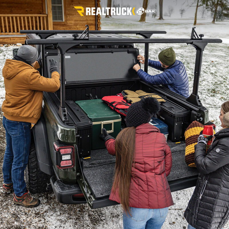 GMC Sierra 3500 Tonneau Cover - BAK - BAKFlip MX4 TS - Matte Black - `15-`19
