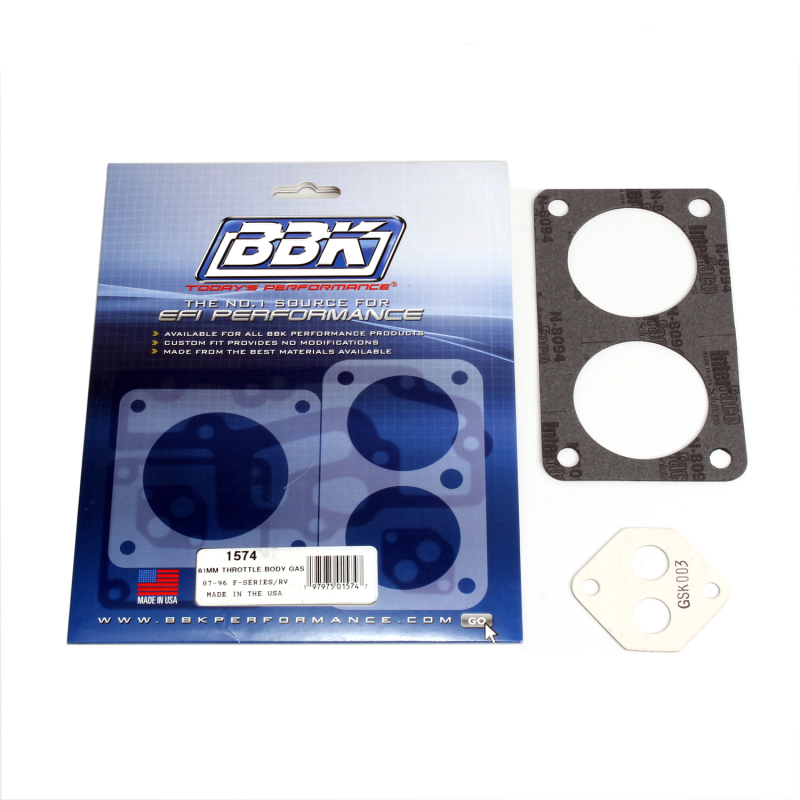 Ford Truck Throttle Body Gasket Kit - BBK - For 61mm Twin Throttle Body - `87-`03