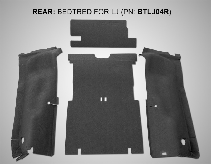 Jeep LJ Unlimited Truck Bed Liner - BedRug - BedTred Cargo Kit (Incl Tailgate & Tub Liner) - `03-`06