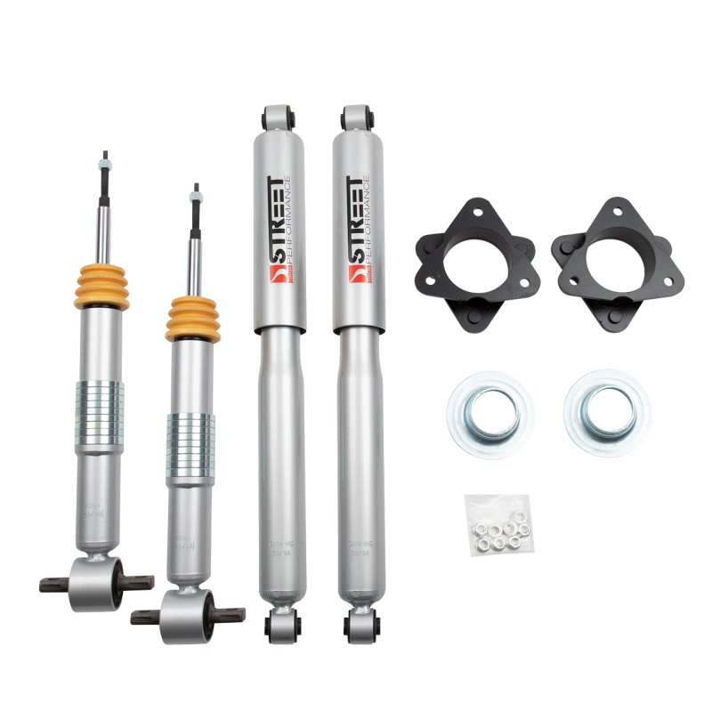 Chevrolet Silverado 1500 Suspension Lift Kit - Front + Rear - Belltech - Leveling Kit with Shock Absorbers - `07-`18
