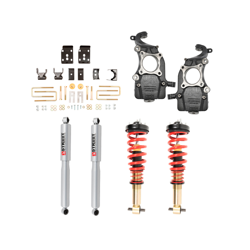Ford F-150 Coilover Suspension Kit - Front + Rear - Belltech - Height Adjustable, Street Performance - `21-`27
