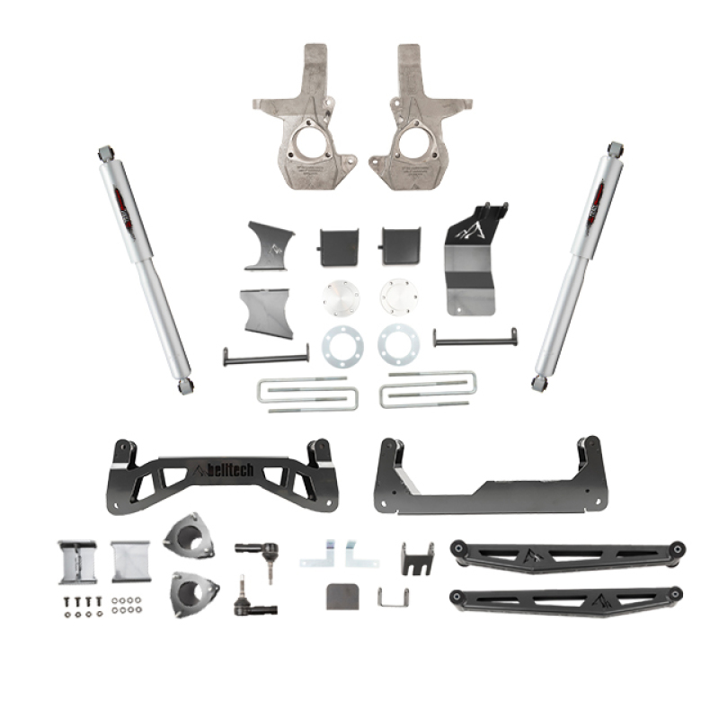 Chevrolet Silverado 1500 Suspension Lift Kit - Front + Rear - Belltech - 7-9in Lift with Shocks - `07-`16