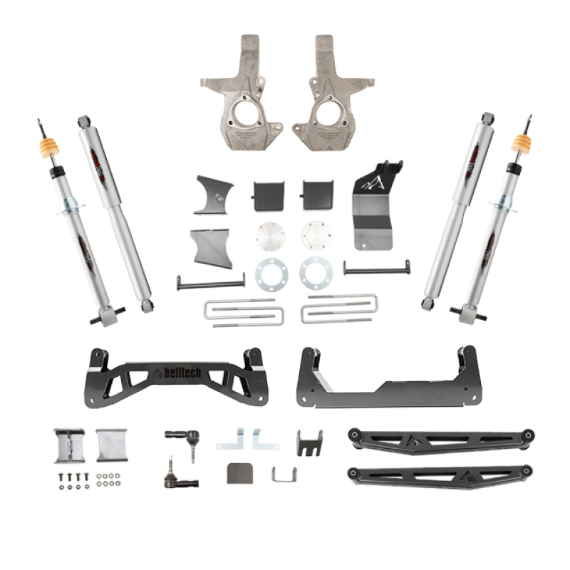 Chevrolet Silverado 1500 Suspension Lift Kit - Front + Rear - Belltech - Trail Performance Struts/Shocks - `07-`16