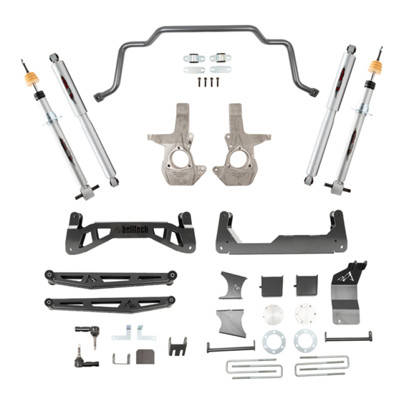 Chevrolet Silverado 1500 Suspension Lift Kit - Front + Rear - Belltech - 7-9in with Shocks - `07-`16