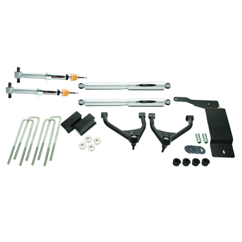 GMC Sierra 1500 Suspension Lift Kit - Front + Rear - Belltech - 4in Trail Performance with Shocks - `07-`16