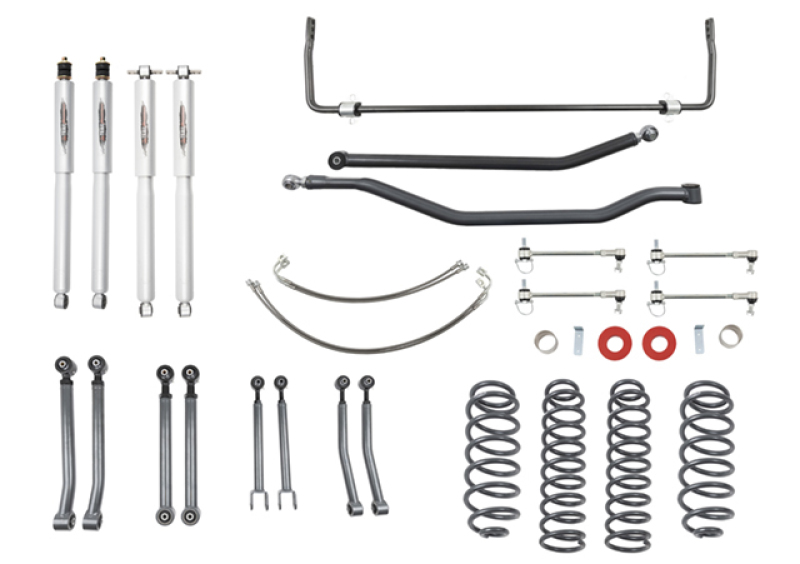 Jeep Wrangler Rubicon Unlimited JK Suspension Lift Kit - Front + Rear - Belltech - Trail Performance - `07-`17