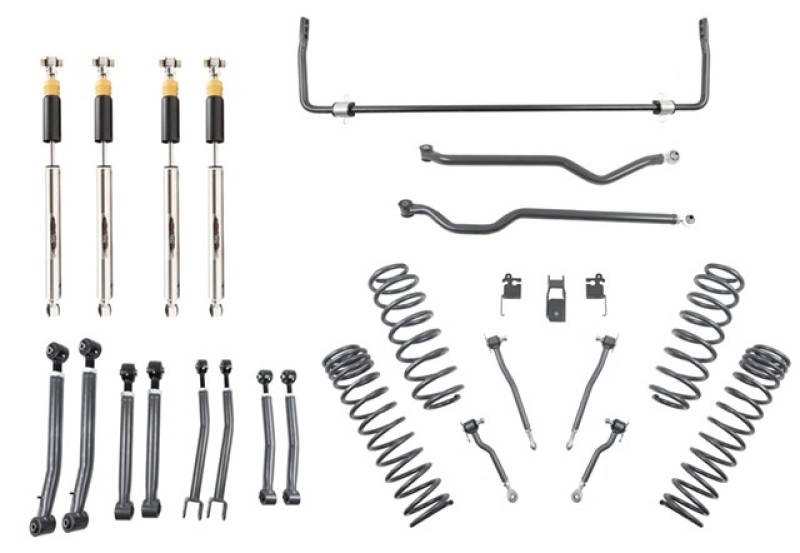 Jeep Wrangler Rubicon Suspension Lift Kit - Front + Rear - Belltech - 4