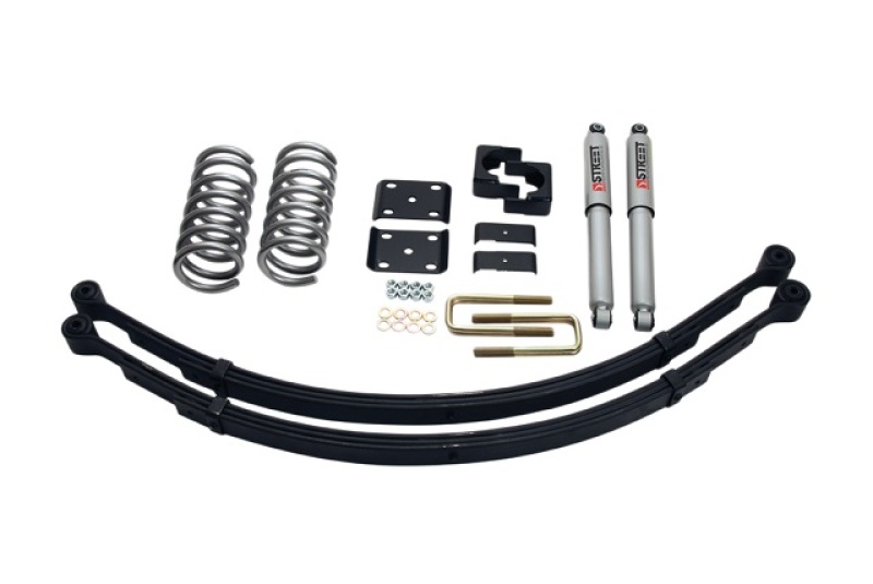 Nissan Titan Coilover Suspension Kit - Front + Rear - Belltech - Nitro Drop 2 + Street Performance Shocks - `04-`15