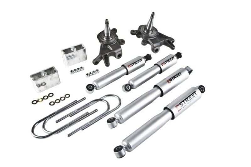 Nissan Frontier Suspension Lowering Kit - Front + Rear - Belltech - With SP Shocks - `98-`00