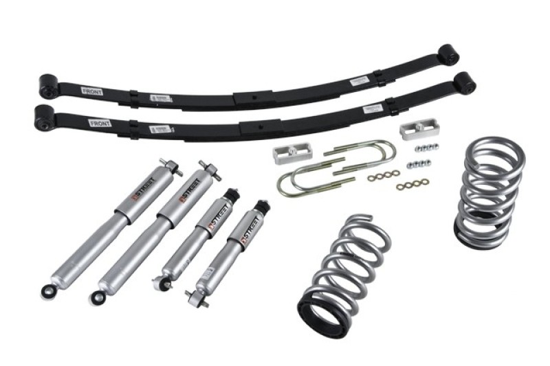 Chevrolet S10 Suspension Lowering Kit - Front + Rear - Belltech - Street Performance Shocks - `94-`04