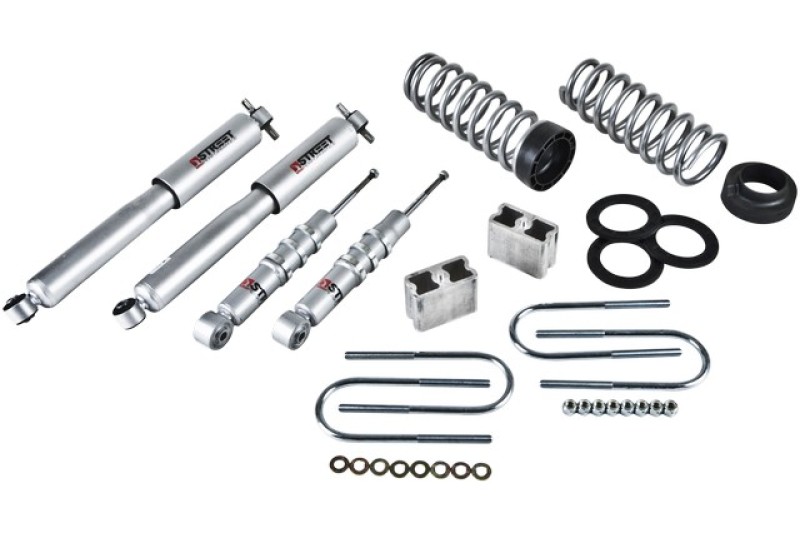 GMC Canyon Coilover Suspension Kit - Front + Rear - Belltech - Street Performance Shocks - `04-`12