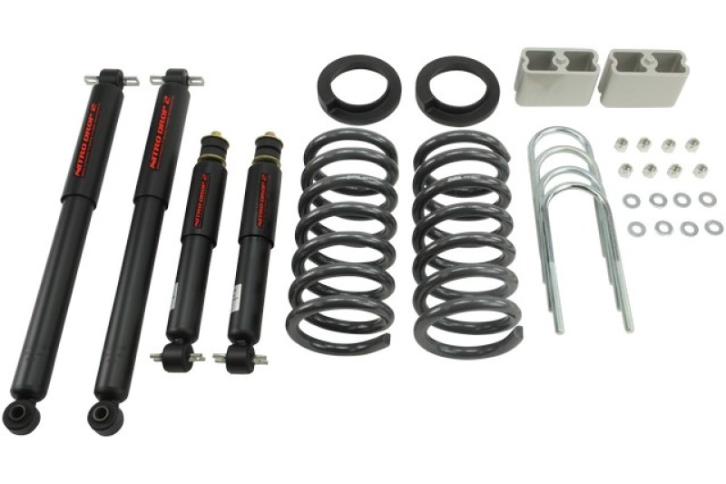 Chevrolet S10 Coilover Suspension Kit - Front + Rear - Belltech - With Nitro Drop 2 Shocks - `94-`04