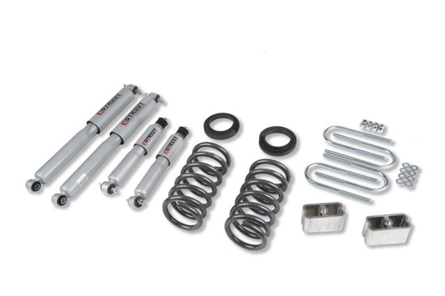 Chevrolet S10/S15 Pickup Coilover Suspension Kit - Front + Rear - Belltech - Street Performance Shocks - `82-`04