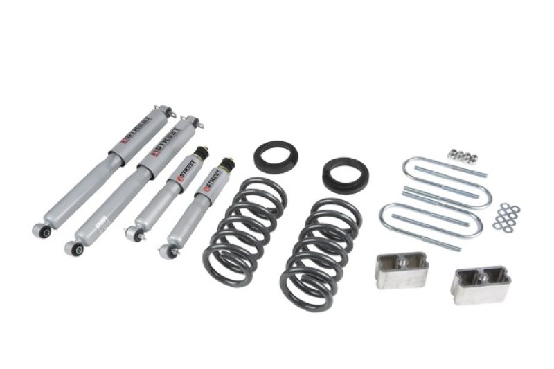 Chevrolet S10/S15 Pickup Coilover Suspension Kit - Front + Rear - Belltech - Street Performance Shocks - `82-`04