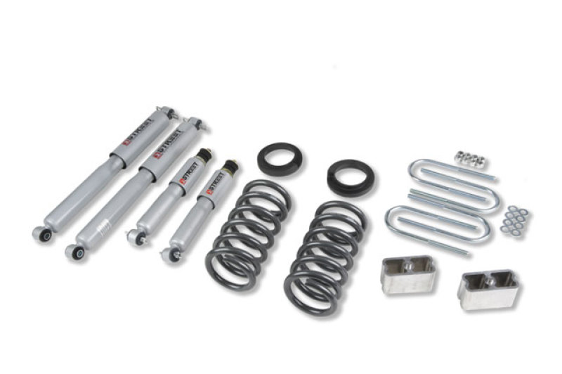 Chevrolet S10/S15 Pickup Coilover Suspension Kit - Front + Rear - Belltech - Street Performance Shocks - `82-`04