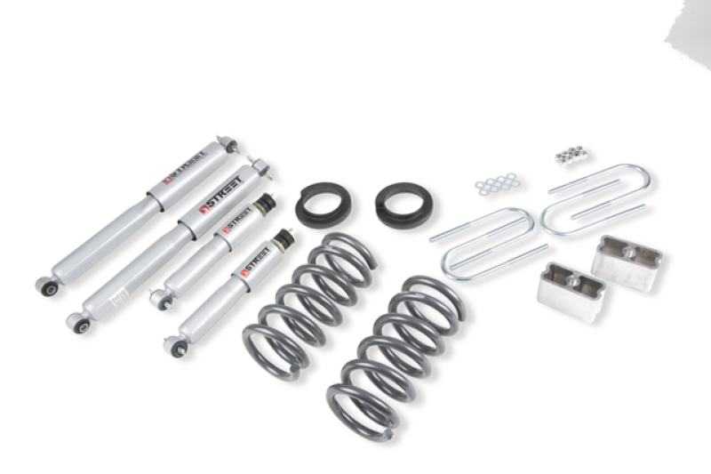 Chevrolet S10 Suspension Lower Kit - Front + Rear - Belltech - With Street Performance Shocks - `94-`04