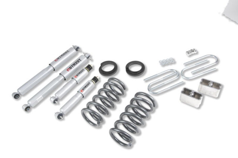 Chevrolet S15 Suspension Lower Kit - Front + Rear - Belltech - With Street Performance Shocks - `94-`04
