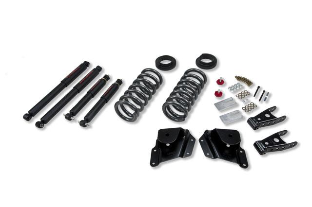 Chevrolet Sierra Suspension Lowering Kit - Front + Rear - Belltech - ND2 Shocks - `99-`06