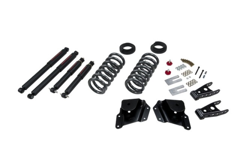 Chevrolet Sierra Suspension Lowering Kit - Front + Rear - Belltech - ND2 Shocks - `99-`06